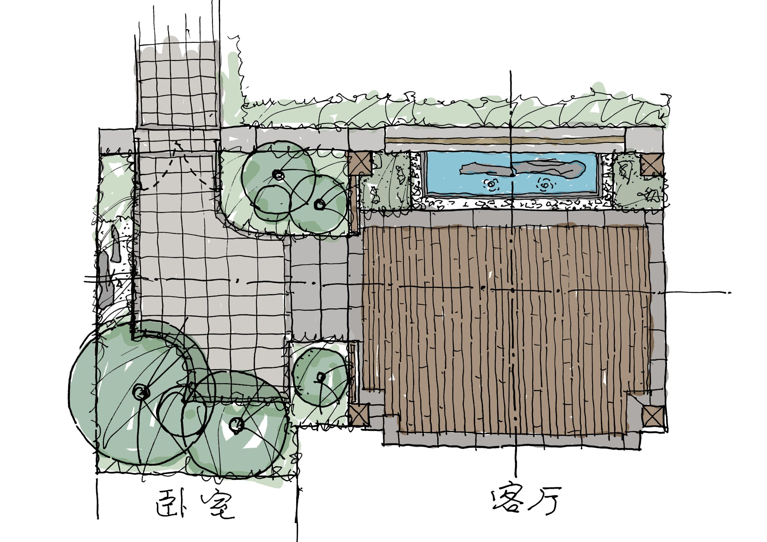 济南恒大御府别墅庭院景观方案+施工图-灵感屋