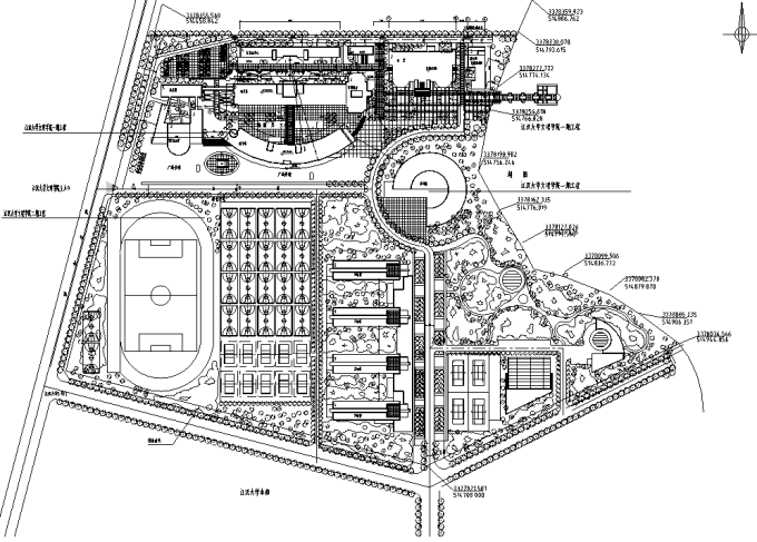41套校园景观规划设计CAD平面图