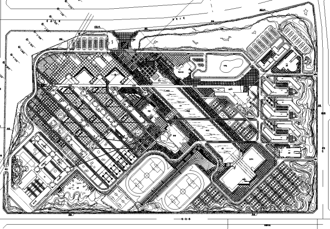 41套校园景观规划设计CAD平面图
