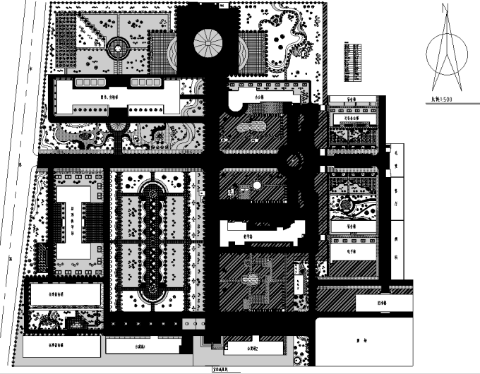 41套校园景观规划设计CAD平面图