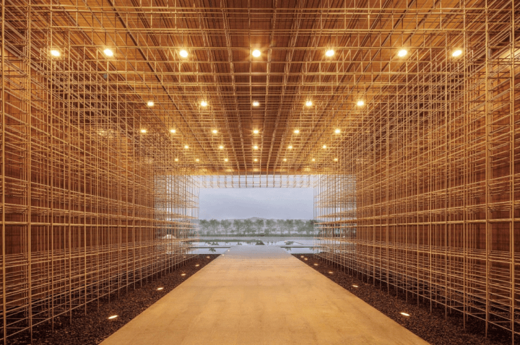 建筑室内景观艺术装置领域的低价材料——金属网 建筑室内景观艺术装置领域的低价材料——金属网