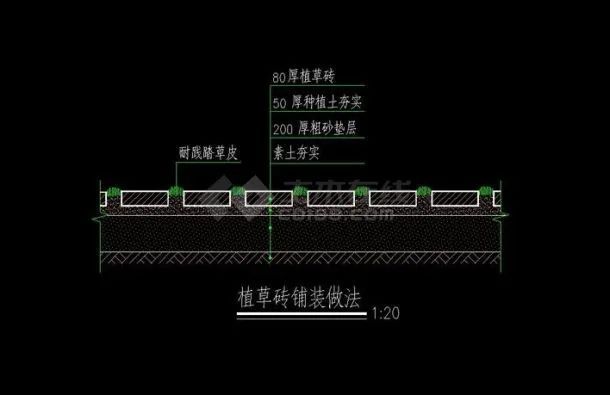 植草砖在景观中的应用 植草砖在景观中的应用