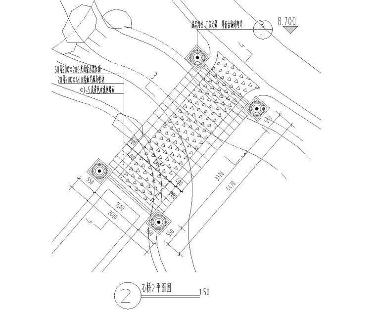 现代景观拱桥节点详图设计