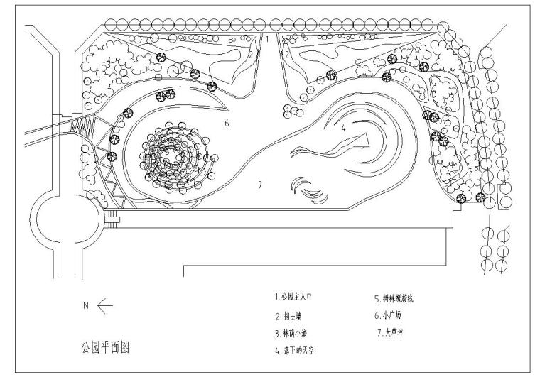 景观节点平面图-公园设计CAD参考合计 景观节点平面图-公园设计CAD参考合计
