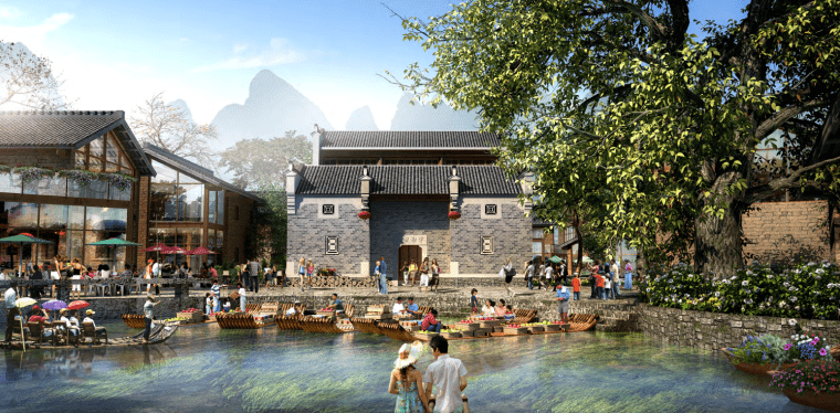 原生态滨水休闲旅游度假小镇景观设计方案 原生态滨水休闲旅游度假小镇景观设计方案
