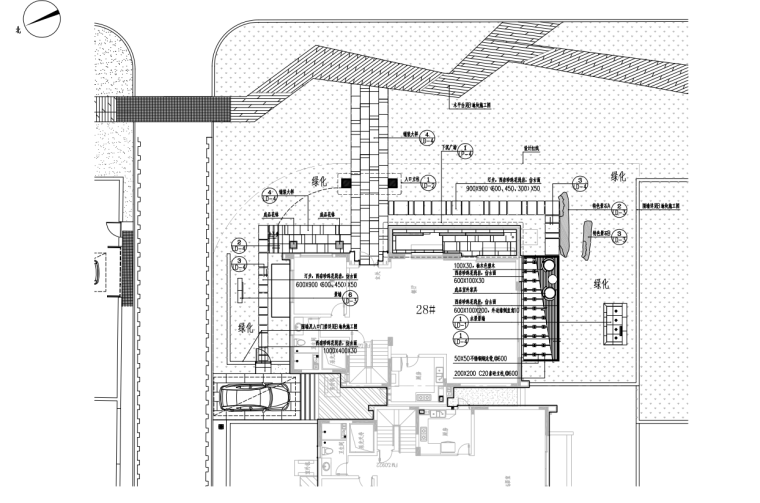 瑞安翠湖山居别墅样板区景观施工图