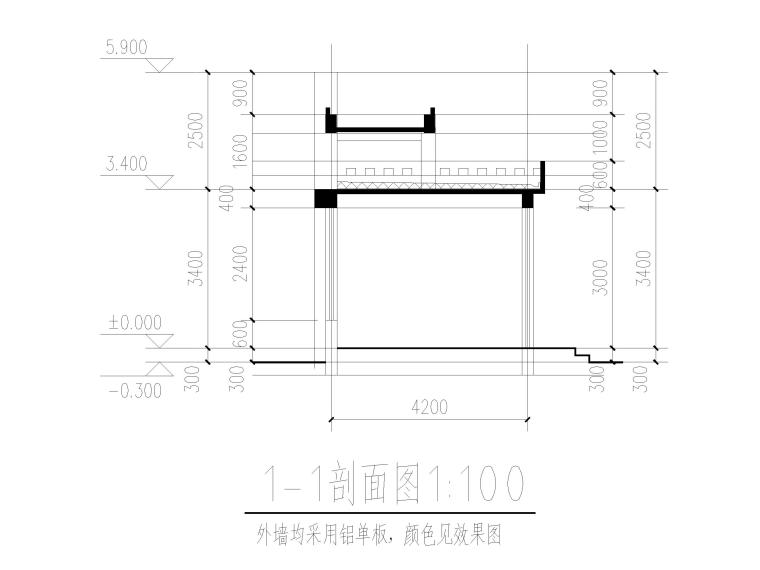 实验幼儿园大门+岗亭CAD施工图