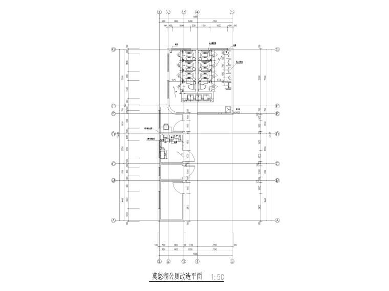 21套公厕建筑CAD施工图纸