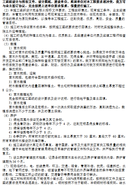 亿强园林景观绿化及铺装施工组织设计-灵感屋