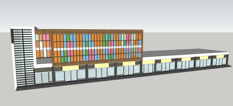 整理的几个现代风格售楼部sketchup模型-灵感屋
