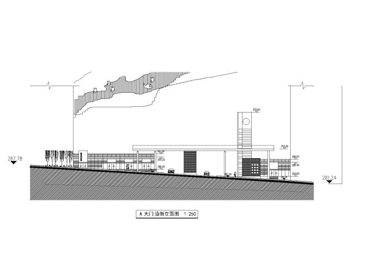 居住区、公园入口景观大门CAD施工详图分享-灵感屋