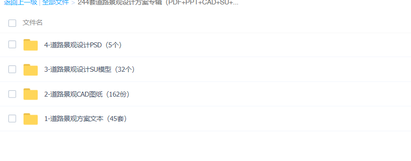 图片[1]-244套道路景观设计方案专辑（PDF+PPT+CAD+SU+PSD)-灵感屋