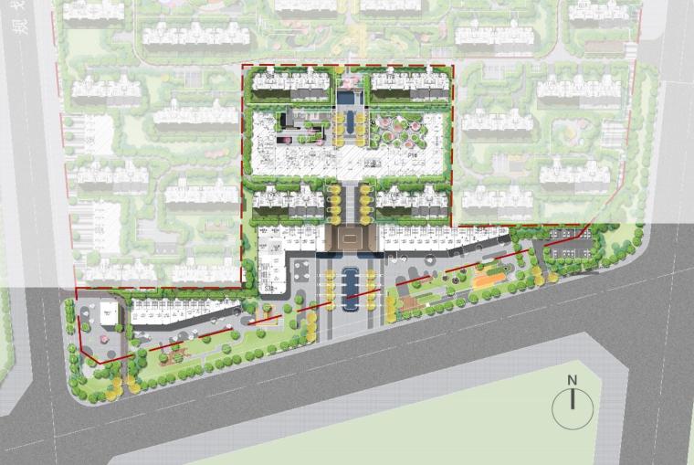 中铁沈北进步回迁西-1地块景观设计立体绿洲+摩登森活住宅-灵感屋