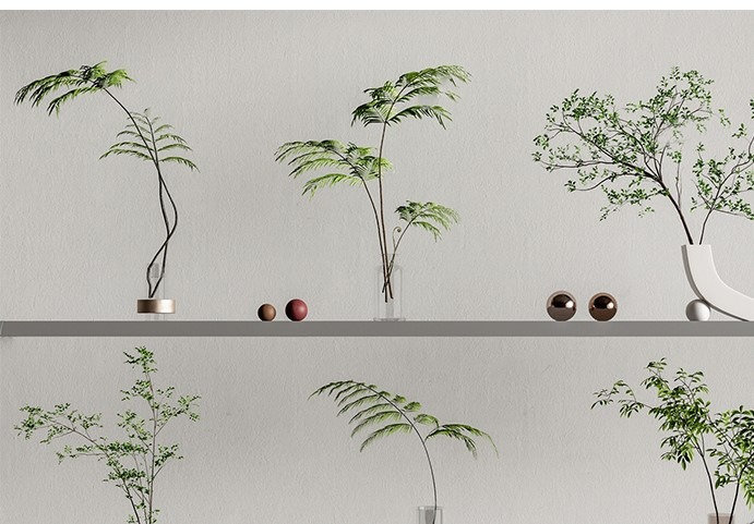 现代室内家居小品合集绿植SU模型-灵感屋