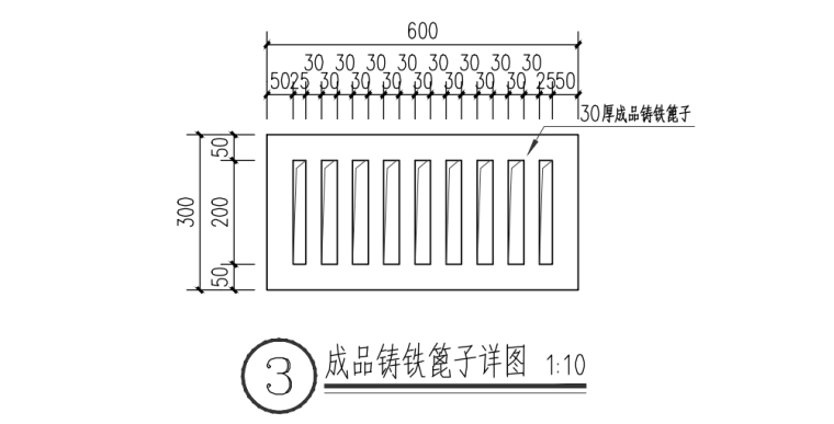 园区铺装架空示意施工图CAD-灵感屋